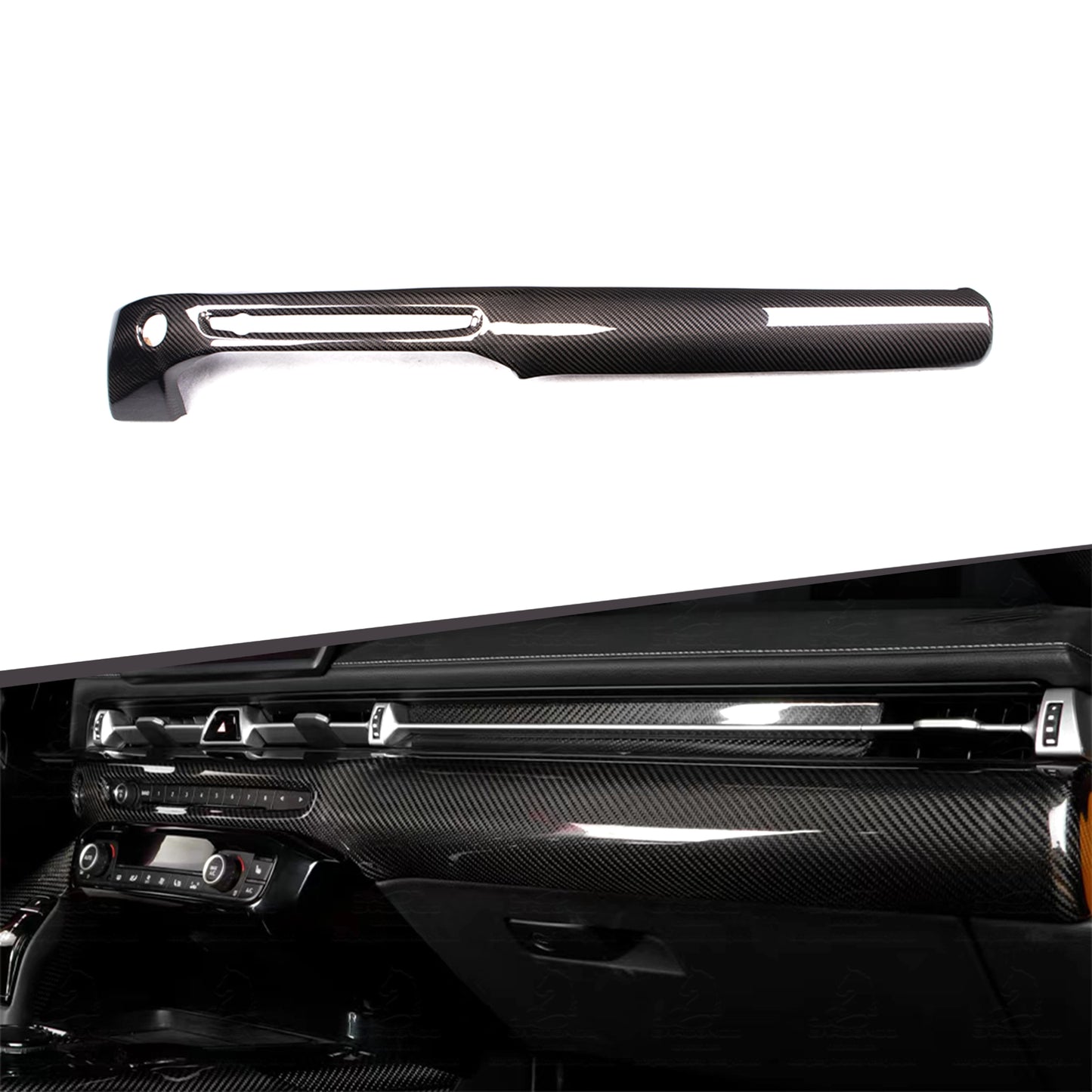 A90 Supra Dry Carbon Dash Trim