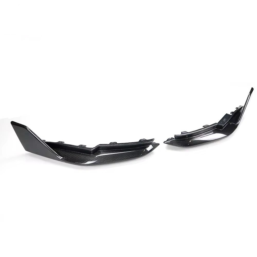 BMW G80 M3 MP style Wet Carbon Fiber Rear Corner Splitters