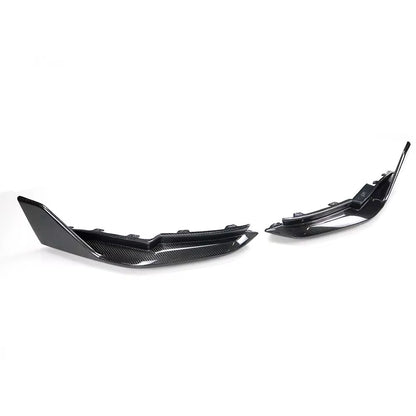 BMW G80 M3 MP style Wet Carbon Fiber Rear Corner Splitters