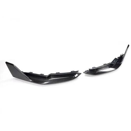 BMW G80 M3 MP style Wet Carbon Fiber Rear Corner Splitters